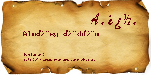 Almásy Ádám névjegykártya